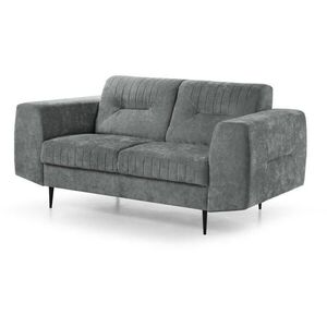 Beautysofa POHOVKA Venezia 2místná s kovovými nohami, tmavě šedá, 233 cm obraz
