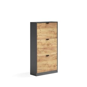 Vicco BOTNÍK NA BOTY Gizmo, Zlatý mocný dub/Antracit, 59 x 112 cm se 3 přihrádkami obraz