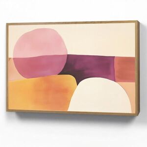 OnlyWow NÁSTĚNNÁ LAMPA S AKUMULÁTOREM Tvary - abstraktní - barevné 100x70 cm obraz