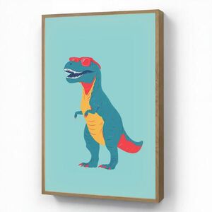 OnlyWow DOBÍJECÍ NOČNÍ LAMPIČKA Dinosaurus - Modrá - Sluneční brýle 70x100 cm obraz