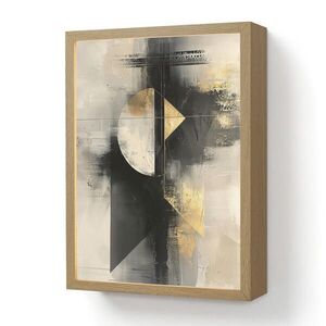 OnlyWow NÁSTĚNNÁ LAMPA S AKUMULÁTOREM Abstraktní - černá - barva - moderní 30x40 cm obraz