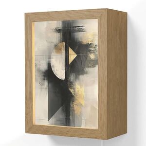 OnlyWow NÁSTĚNNÁ LAMPA Abstraktní - černá - barva - moderní 15x20 cm obraz