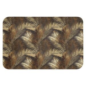 OnlyWow WC PŘEDLOŽKA Tropical - Listy - zlaté 60x40 cm obraz