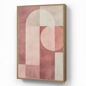 OnlyWow NÁSTĚNNÁ LAMPA S AKUMULÁTOREM Postavy - Abstraktní - Růžová 60x90 cm obraz