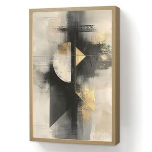 OnlyWow NÁSTĚNNÁ LAMPA S AKUMULÁTOREM Abstraktní - černá - barva - moderní 40x60 cm obraz