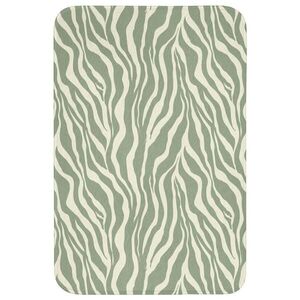 OnlyWow WC PŘEDLOŽKA Zebra - Motiv - zelená 60x90 cm obraz