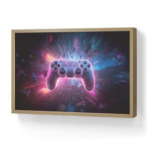 OnlyWow DOBÍJECÍ NOČNÍ LAMPIČKA Controller - Neon - Explosion - Abstraktní 60x40 cm obraz