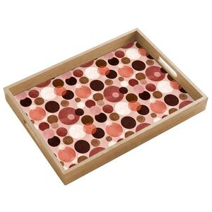 OnlyWow SERVÍROVACÍ PODNOS Kruhy - moderní - barevné 50x35 cm obraz