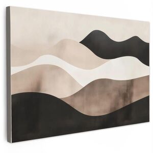 MuchoWow OBRAZ NA PLÁTNĚ Abstraktní - Krajina - Vlny - Krémová barva 60x40 cm obraz