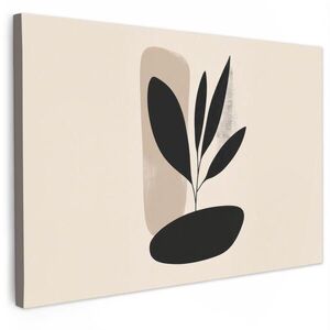 MuchoWow OBRAZ NA PLÁTNĚ Rostlina - Béžová - Japonsko 30x20 cm obraz