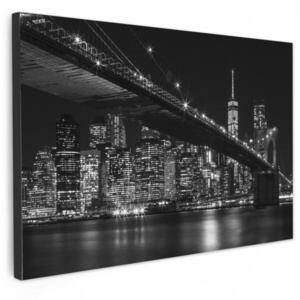 MuchoWow OBRAZ NA PLÁTNĚ New York - Brooklyn - most 90x60 cm obraz