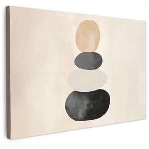 MuchoWow OBRAZ NA PLÁTNĚ Japandi - Wabi sabi - Béžová 60x40 cm obraz
