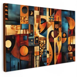 MuchoWow OBRAZ NA PLÁTNĚ Obrázky - Abstrakt - Symboly 120x80 cm obraz