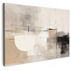 MuchoWow OBRAZ NA PLÁTNĚ Abstraktní - Umění - šedá 120x80 cm obraz