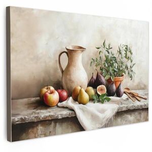 MuchoWow OBRAZ NA PLÁTNĚ Ovoce - Byliny - Venkov 60x40 cm obraz