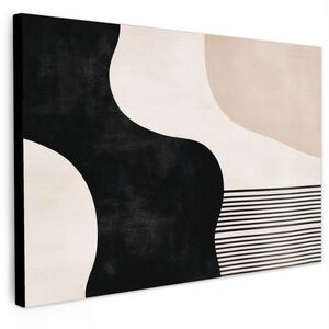 MuchoWow OBRAZ NA PLÁTNĚ Abstraktní - Japonské - Béžové - Moderní 90x60 cm obraz