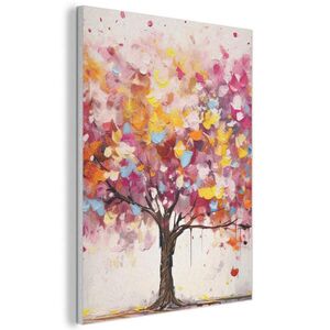 MuchoWow AKUSTICKÝ obraz Akvarel - Strom - Umění - Abstraktní 60x80 cm obraz