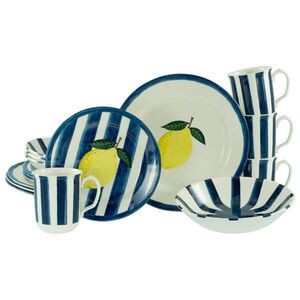 Creatable KOMBINOVANÁ SOUPRAVA Summer Stripes Blau 16dílné obraz