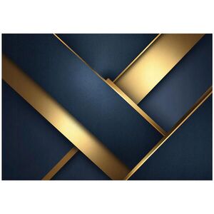 Wallarena ABSTRAKTNÍ geometrická fototapeta modrá 300x210 cm obraz
