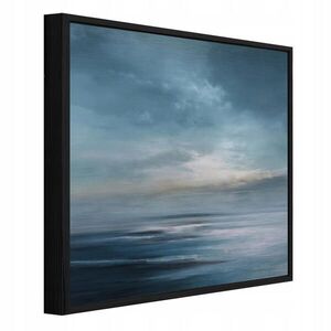 Wallarena ZARÁMOVANÉ obrazy mořská krajina abstraktní modrá 80x80 cm obraz