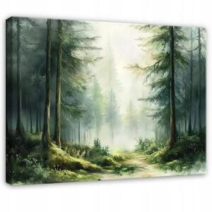 Wallarena OBRAZY Les Příroda Zelené stromy 60x40 obraz
