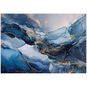 Wallarena FOTOTAPETA Mramor Glamour Blue 200x140 cm obraz