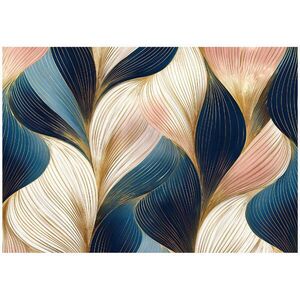 Wallarena FOTOTAPETA Art Deco Abstraktní modrá 400x280 cm obraz