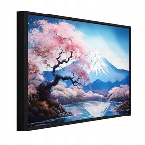 Wallarena ZARÁMOVANÉ obrazy Volcano Fiji Blue 100x70 cm obraz