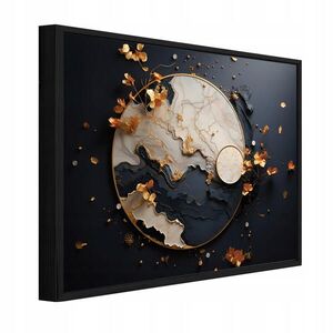 Wallarena ZARÁMOVANÉ obrazy Abstraktní Glamour Černá 60x40 cm obraz