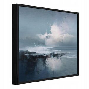 Wallarena ZARÁMOVANÉ obrazy mořská krajina abstraktní modrá 50x50 cm obraz