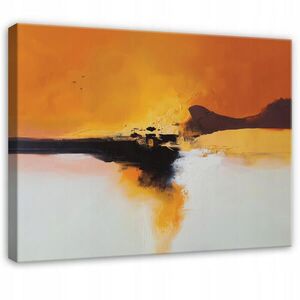 Wallarena OBRAZ na plátně Abstraktní půda oranžová 60x40 cm obraz
