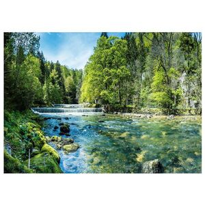 Wallarena FOTOTAPETA Vodopád 3D Příroda 200x140 obraz