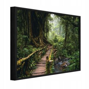 Wallarena ZARÁMOVANÉ obrazy les stromy zelená 100x70 cm obraz