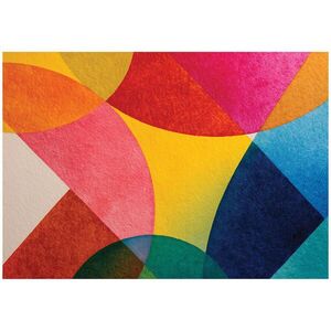 Wallarena GEOMETRICKÁ fototapeta v art deco stylu barevná 150x105 cm obraz