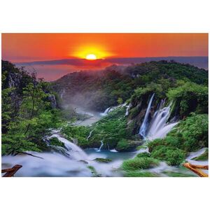 Wallarena FOTOTAPETA Vodopád 3D Příroda 350x250 obraz