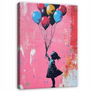 Wallarena NÁSTĚNNÉ umění abstraktní Banksy moderní dekorace do obývacího pokoje 100x70 obraz