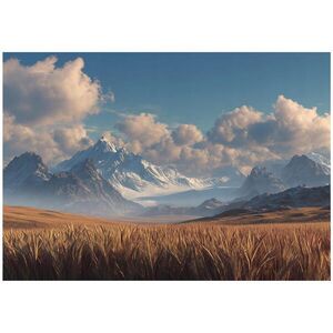 Wallarena FOTOTAPETA krajina louka béžová 300x210 cm obraz