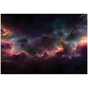 Wallarena FOTOTAPETA Mraky Kosmos Černá 150x105 cm obraz