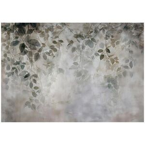 Wallarena FOTOTAPETA s listy visící šedá 350x250 cm obraz