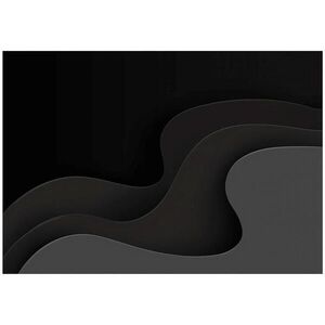 Wallarena ABSTRAKTNÍ vlny černá fototapeta 350x250 cm obraz
