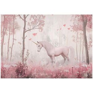 Wallarena TAPETA do dívčího pokoje design jednorožce netkaná fototapeta 300x210 obraz