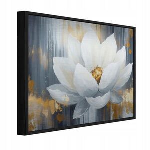 Wallarena ZARÁMOVANÉ obrazy květiny lilie bílé 120x80 cm obraz