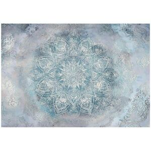 Wallarena FOTOTAPETA Mandala Betonově modrá 300x210 cm obraz