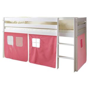 Livetastic VYSOKÁ POSTEL, 90/200 cm, růžová, bílá, pink obraz