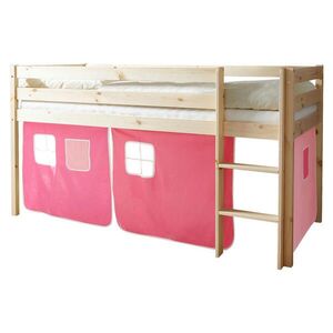Livetastic VYSOKÁ POSTEL, 90/200 cm, přírodní barvy, růžová, pink obraz