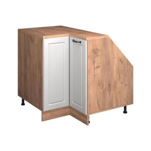 Vicco ŠIKMÁ SKŘÍŇ ROHOVÁ SKŘÍŇKA Rion Bílý venkovský dům 75.6 x 81.6 cm s 1 dveřmi, korpus skříně hloubka 60 cm obraz