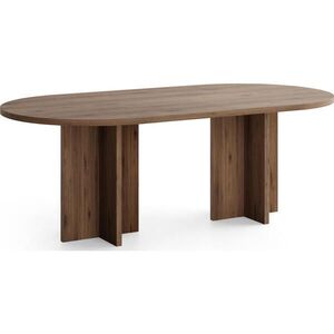 WFL GROUP JÍDELNÍ STŮL Aster Oválný, Ořech Hnědý 204/90/75 cm obraz