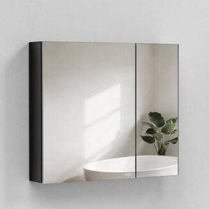 EMKE KOUPELNOVÁ ZRCADLOVÁ SKŘÍŇKA černá, 85/65 cm obraz