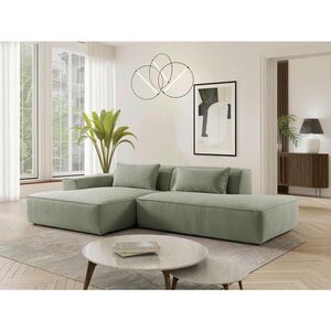 MID.YOU ROHOVÁ SEDAČKA, plast, textil, kompozitní dřevo, mátově zelená obraz