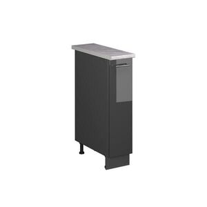 Vicco LÉKÁRNIČKOVÁ SKŘÍŇKA Fame-Line, Antracitový vysoký lesk/Antracit, 20 cm, PD Mramor obraz